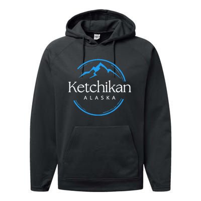 Ketchikan Alaska Souvenirs Performance Fleece Hoodie