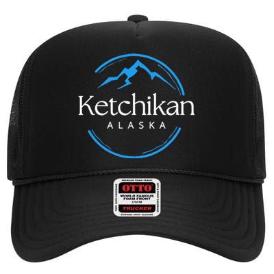 Ketchikan Alaska Souvenirs High Crown Mesh Back Trucker Hat