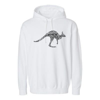 Kangaroo Australian Slang Shirts For Aussies Australia Garment-Dyed Fleece Hoodie