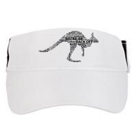 Kangaroo Australian Slang Shirts For Aussies Australia Adult Drive Performance Visor