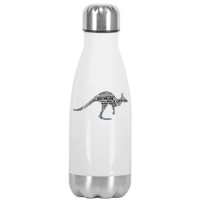 Kangaroo Australian Slang Shirts For Aussies Australia Stainless Steel Insulated Water Bottle