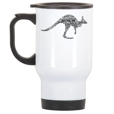 Kangaroo Australian Slang Shirts For Aussies Australia Stainless Steel Travel Mug