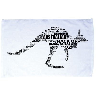 Kangaroo Australian Slang Shirts For Aussies Australia Microfiber Hand Towel