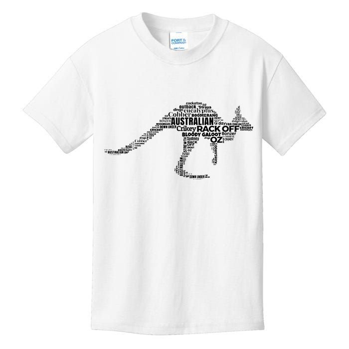 Kangaroo Australian Slang Shirts For Aussies Australia Kids T-Shirt