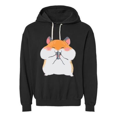 Kawaii Anime Shirts Cute Hamster Japanese Gift Garment-Dyed Fleece Hoodie