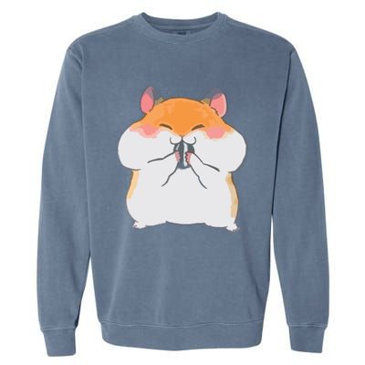 Kawaii Anime Shirts Cute Hamster Japanese Gift Garment-Dyed Sweatshirt