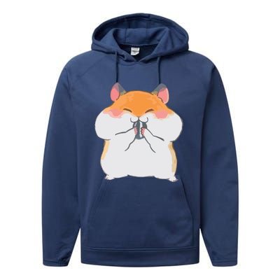 Kawaii Anime Shirts Cute Hamster Japanese Gift Performance Fleece Hoodie