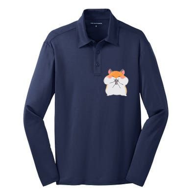 Kawaii Anime Shirts Cute Hamster Japanese Gift Silk Touch Performance Long Sleeve Polo