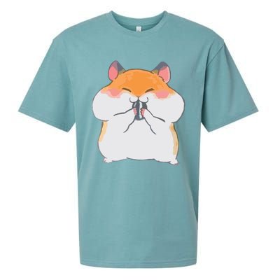 Kawaii Anime Shirts Cute Hamster Japanese Gift Sueded Cloud Jersey T-Shirt