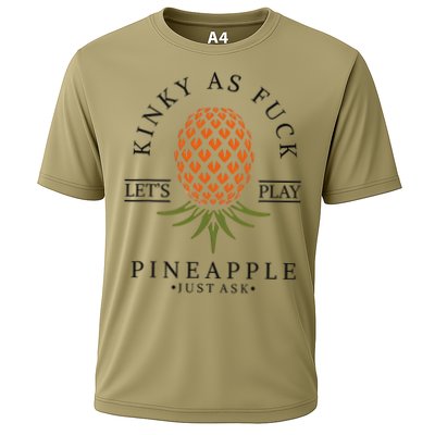 Kinky AF Swinger Lifestyle Naughty Humor Graphic Cooling Performance Crew T-Shirt