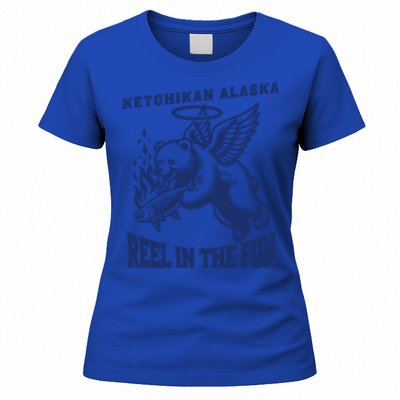 Ketchikan Alaska Salmon Capital Fisher Fishing Gift Women's T-Shirt