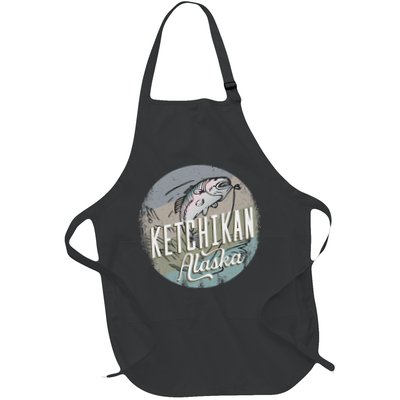 Ketchikan Alaska Souvenir Fishing Gift Vintage Style Salmon Apron