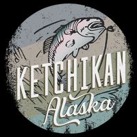 Ketchikan Alaska Souvenir Fishing Gift Vintage Style Salmon Backpack