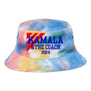 Kamala And The Coach 2024 Kamala Harris Tim Walz Tie Dye Newport Bucket Hat