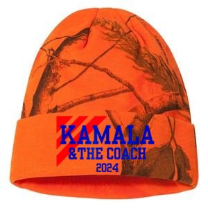 Kamala And The Coach 2024 Kamala Harris Tim Walz Kati Licensed 12" Camo Beanie