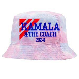 Kamala And The Coach 2024 Kamala Harris Tim Walz Tie-Dyed Bucket Hat