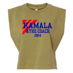 Kamala And The Coach 2024 Kamala Harris Tim Walz Garment-Dyed Women's Muscle Tee