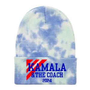 Kamala And The Coach 2024 Kamala Harris Tim Walz Tie Dye 12in Knit Beanie