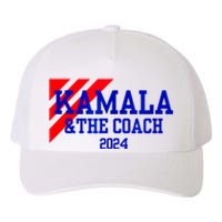 Kamala And The Coach 2024 Kamala Harris Tim Walz Yupoong Adult 5-Panel Trucker Hat