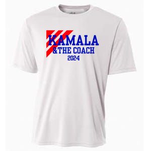 Kamala And The Coach 2024 Kamala Harris Tim Walz Cooling Performance Crew T-Shirt