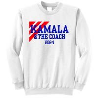 Kamala And The Coach 2024 Kamala Harris Tim Walz Sweatshirt