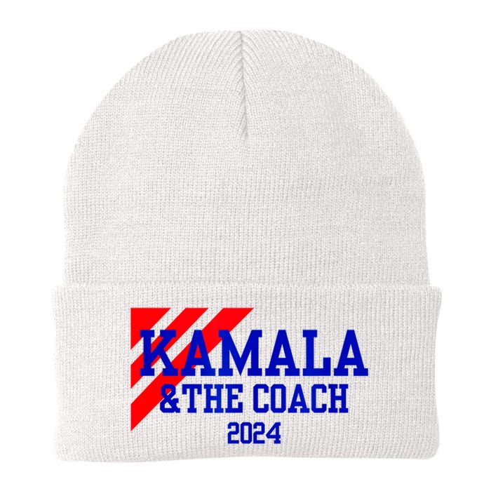 Kamala And The Coach 2024 Kamala Harris Tim Walz Knit Cap Winter Beanie