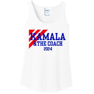 Kamala And The Coach 2024 Kamala Harris Tim Walz Ladies Essential Tank