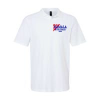 Kamala And The Coach 2024 Kamala Harris Tim Walz Softstyle Adult Sport Polo