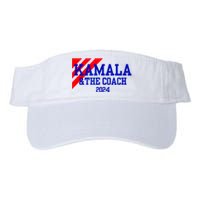 Kamala And The Coach 2024 Kamala Harris Tim Walz Valucap Bio-Washed Visor