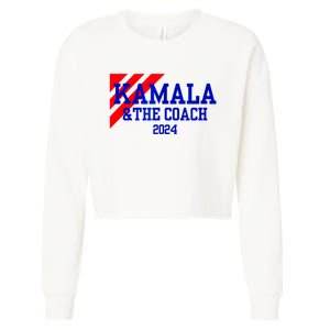 Kamala And The Coach 2024 Kamala Harris Tim Walz Cropped Pullover Crew