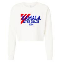 Kamala And The Coach 2024 Kamala Harris Tim Walz Cropped Pullover Crew