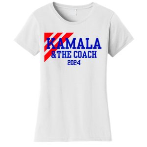 Kamala And The Coach 2024 Kamala Harris Tim Walz Women's T-Shirt