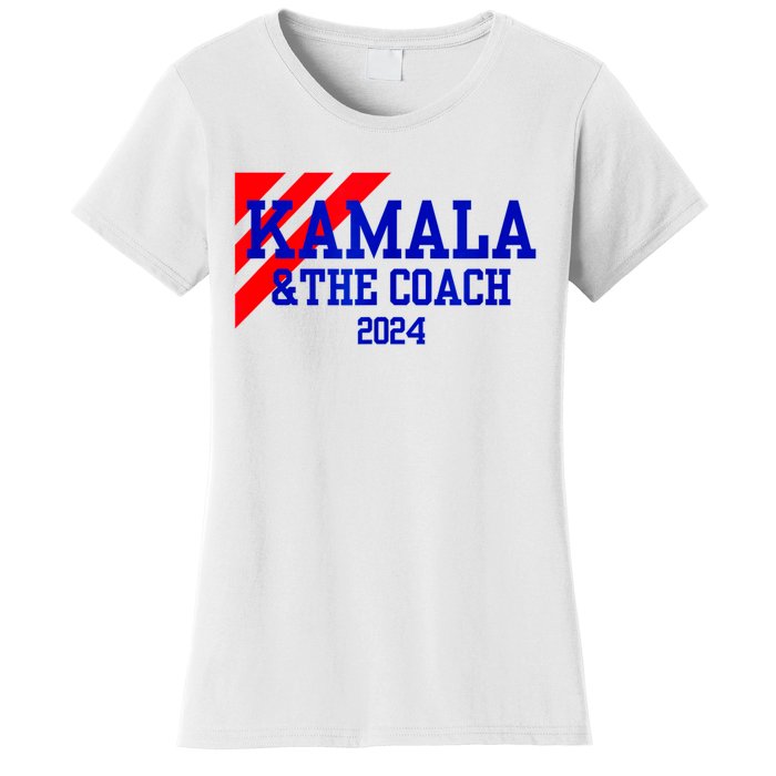 Kamala And The Coach 2024 Kamala Harris Tim Walz Women's T-Shirt