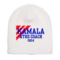 Kamala And The Coach 2024 Kamala Harris Tim Walz Short Acrylic Beanie