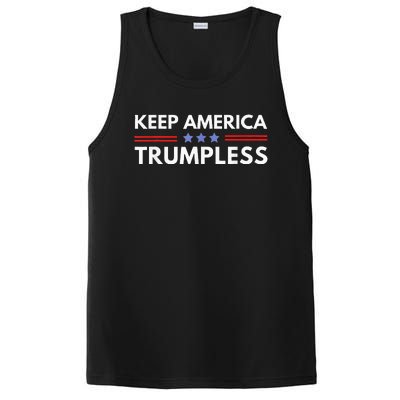 Keep America Trumpless Funny Anti Trump 2024 PosiCharge Competitor Tank