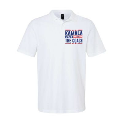 Kamala And The Coach 2024 Election Kamala Harris Tim Waltz Softstyle Adult Sport Polo