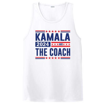 Kamala And The Coach 2024 Election Kamala Harris Tim Waltz PosiCharge Competitor Tank