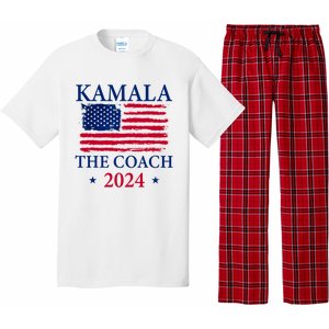 Kamala And The Coach 2024 Kamala Harris Tim Walz Pajama Set