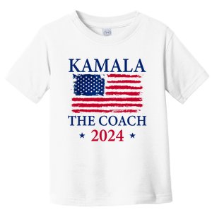 Kamala And The Coach 2024 Kamala Harris Tim Walz Toddler T-Shirt