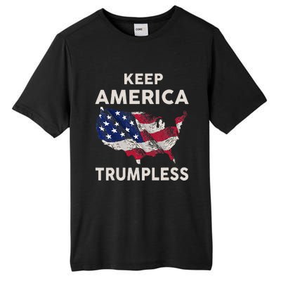 Keep America Trumpless Tall Fusion ChromaSoft Performance T-Shirt