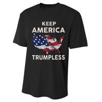 Keep America Trumpless Performance Sprint T-Shirt