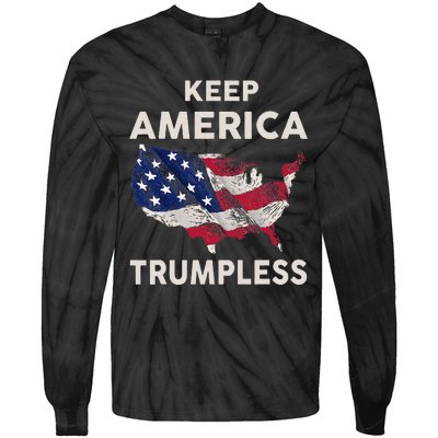 Keep America Trumpless Tie-Dye Long Sleeve Shirt