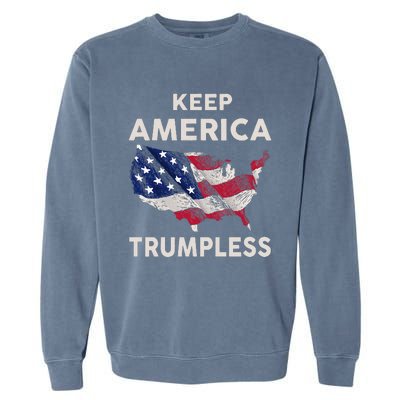 Keep America Trumpless Garment-Dyed Sweatshirt