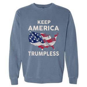 Keep America Trumpless Garment-Dyed Sweatshirt