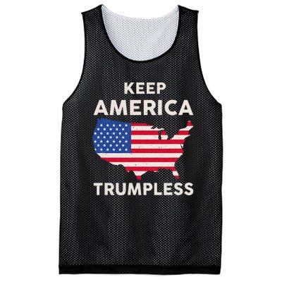 Keep America Trumpless Mesh Reversible Basketball Jersey Tank