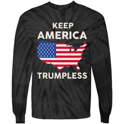 Keep America Trumpless Tie-Dye Long Sleeve Shirt