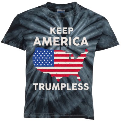 Keep America Trumpless Kids Tie-Dye T-Shirt