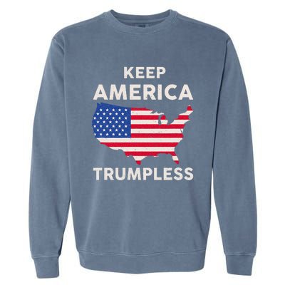 Keep America Trumpless Garment-Dyed Sweatshirt