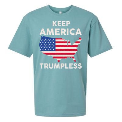 Keep America Trumpless Sueded Cloud Jersey T-Shirt