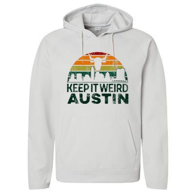 Keep Austin Texas Weird For Austinite Performance Fleece Hoodie